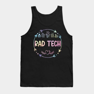 Rad Tech cute floral watercolor Tank Top